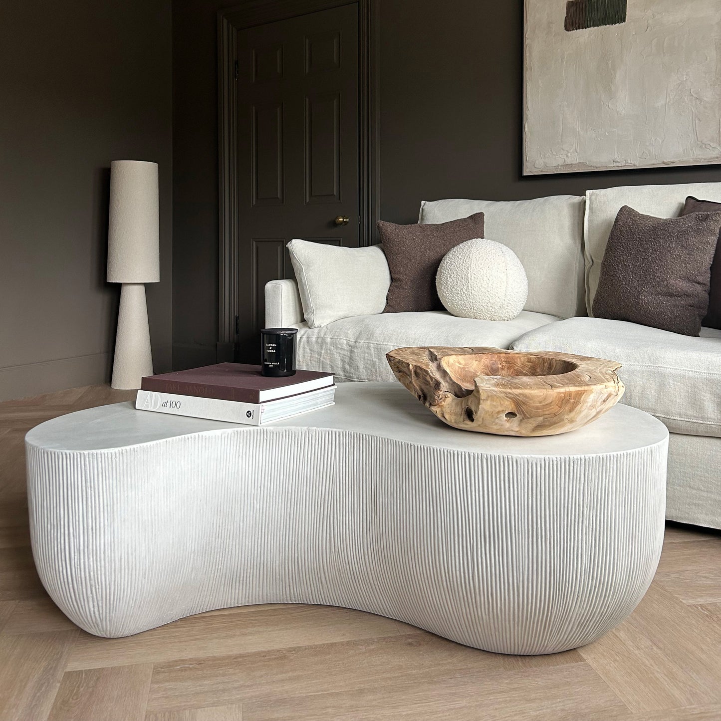 Leonardo - Grande Table Basse Minimaliste en Béton Forme