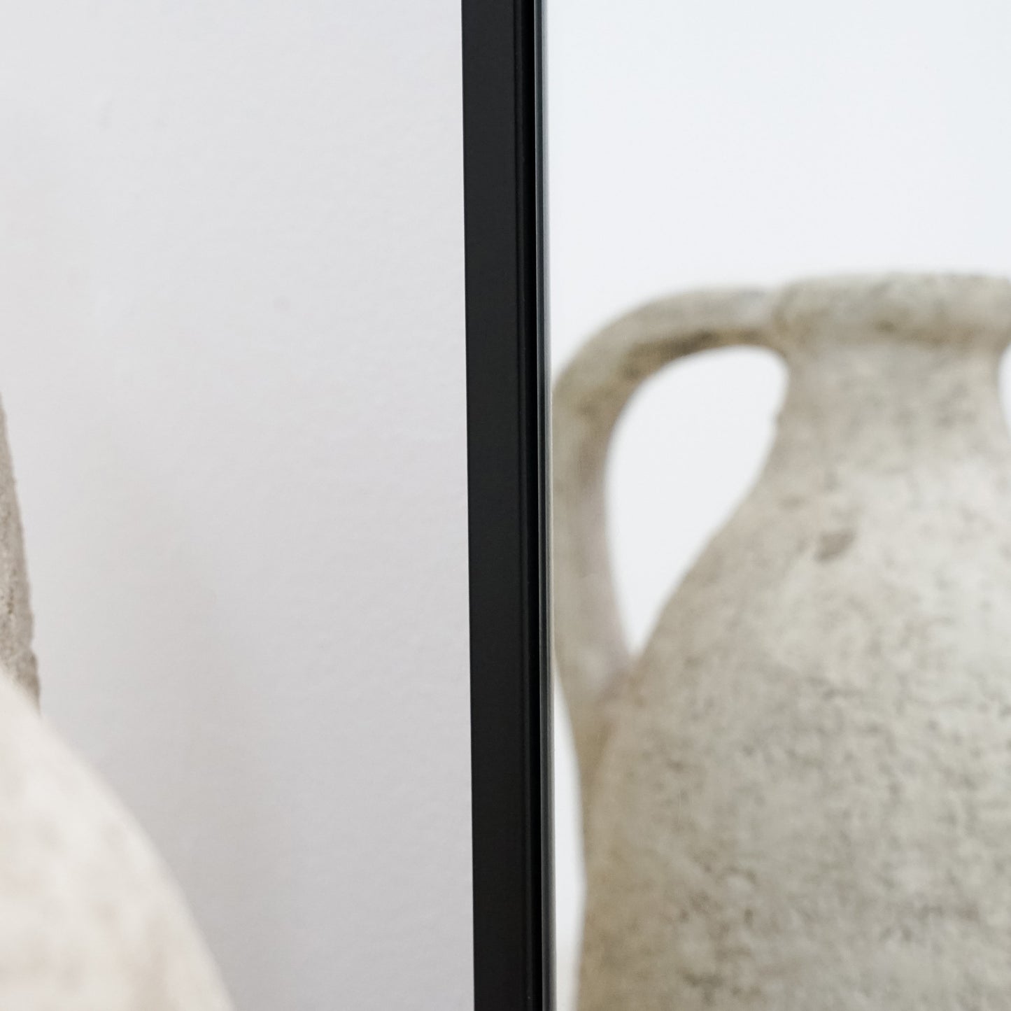 Liberty - Miroir Métallique Noir Arqué Grand Format 160cm x 60cm