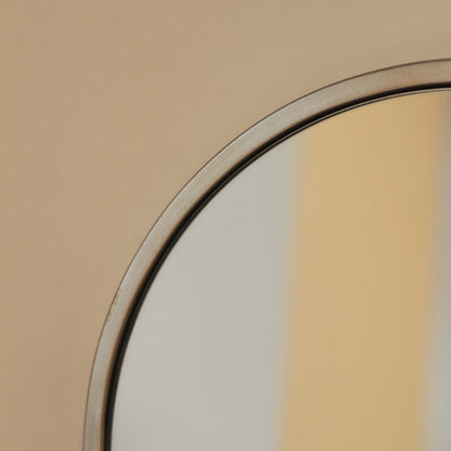 Liberty - Miroir Mural Métallique Arqué Champagne 50cm x 30cm