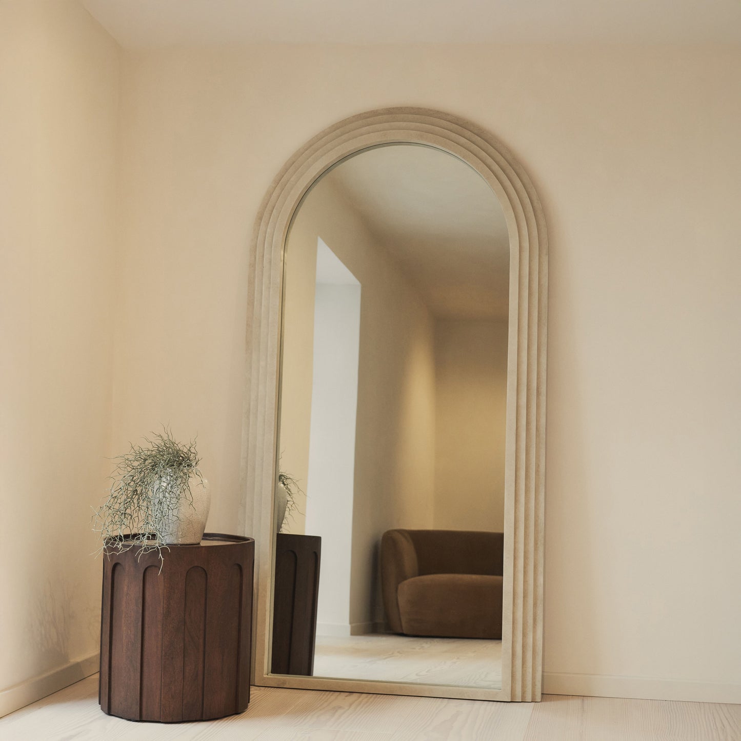 Luciana - Miroir en béton cintré pleine longueur 200cm x 100cm
