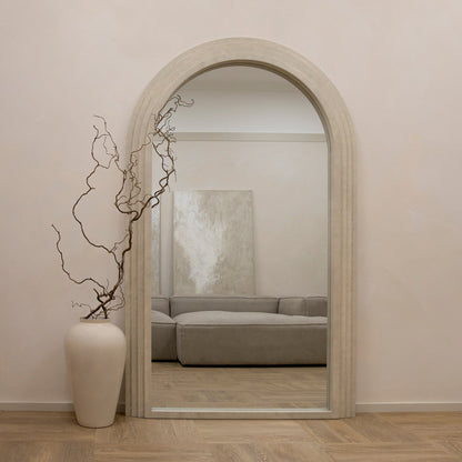 Luciana - Miroir en béton arqué pleine longueur 180cm x 110cm