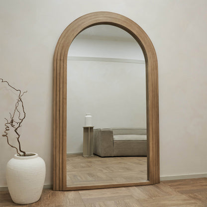 Luciana - Miroir en bois lavé arche pleine longueur 180cm x 110cm