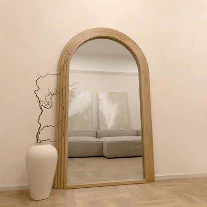 Luciana - Miroir en bois lavé arche pleine longueur 180cm x 110cm