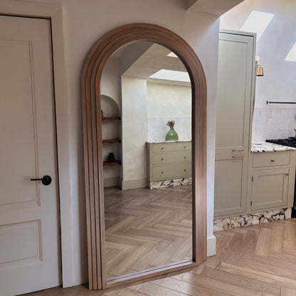 Luciana - Miroir en bois lavé arche pleine longueur 200cm x 100cm
