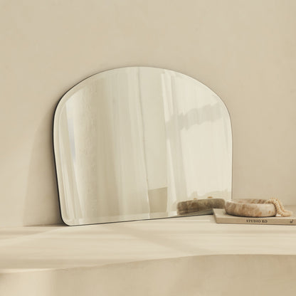 Vienne - Grand miroir sans cadre à biseau 95 cm x 70 cm pour manteau de cheminée