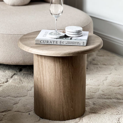Madison - Table d'appoint ronde en bois lavé