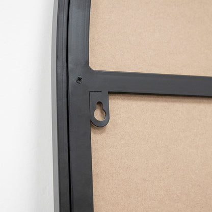 Liberty - Miroir Métallique Noir Arqué Grand Format 160cm x 60cm