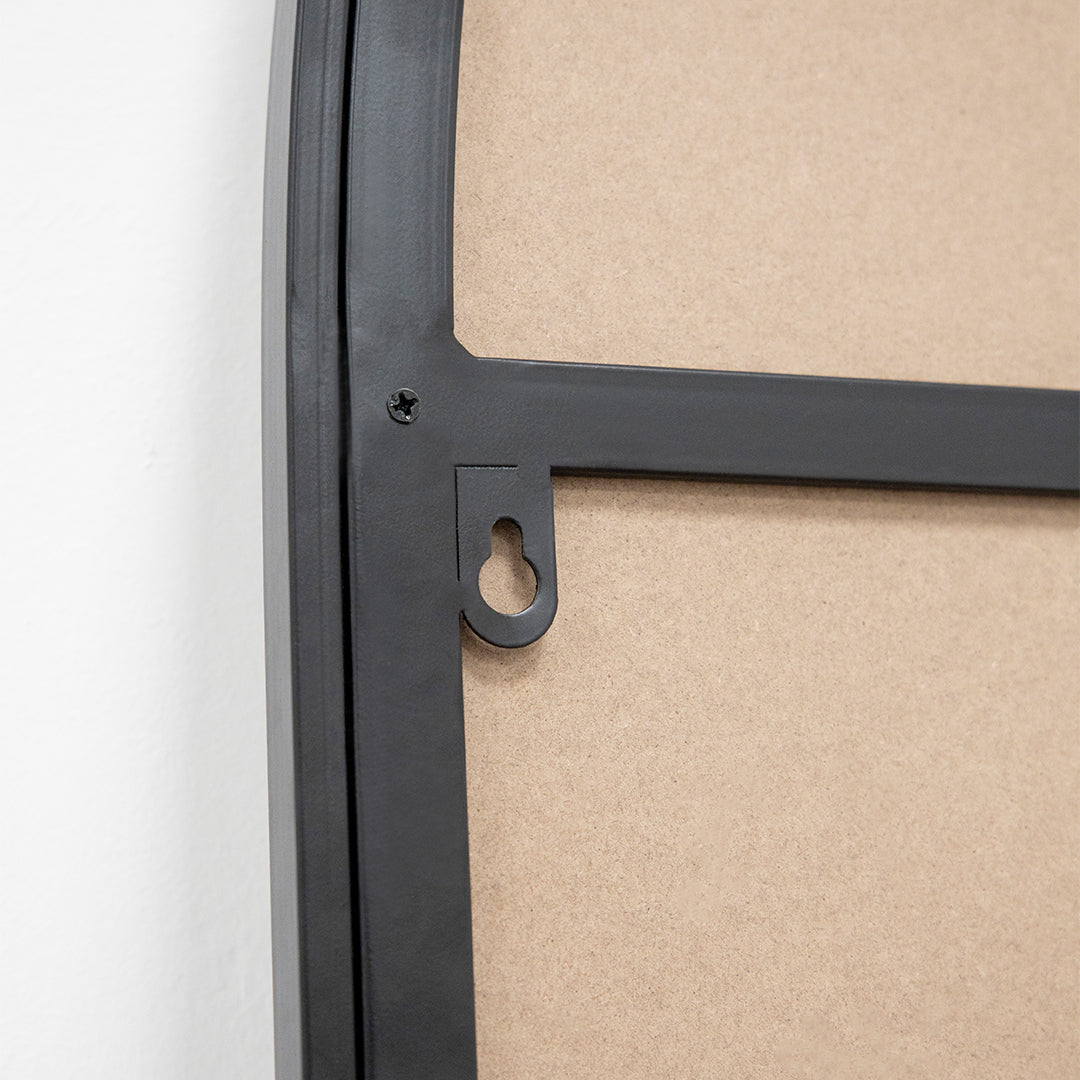 Liberty - Miroir Métallique Arqué Noir Pleine Longueur 180cm x 110cm