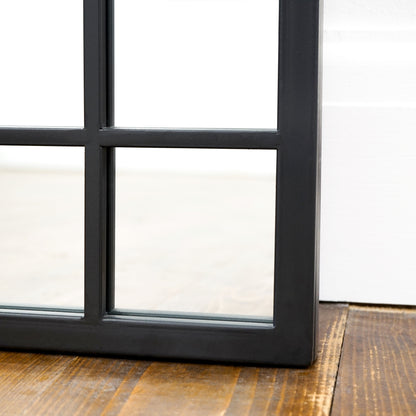 Bexley - Miroir Métallique Noir Pleine Longueur 180cm x 70cm