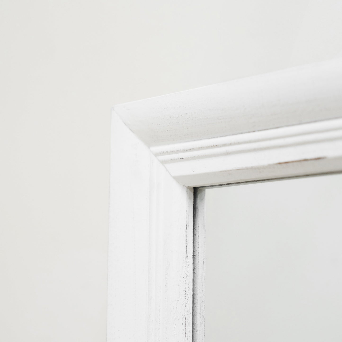 Sasha - Miroir Rectangulaire Fenêtre Shabby Chic Blanc 134cm x 70cm