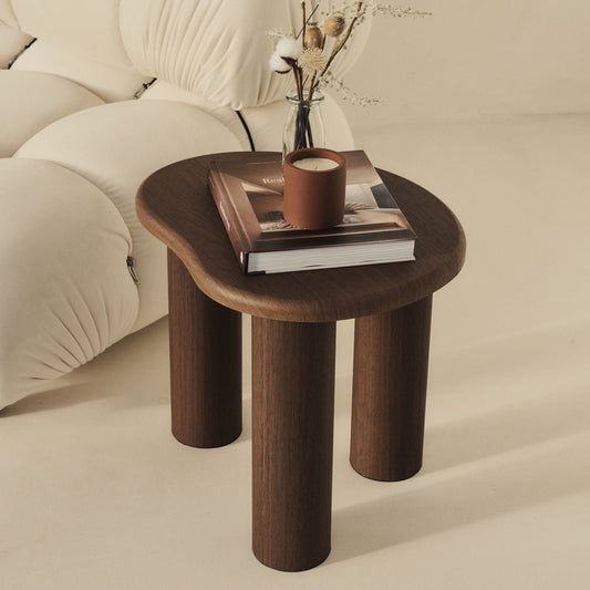 Savanna - Table d'appoint en bois irrégulier foncé