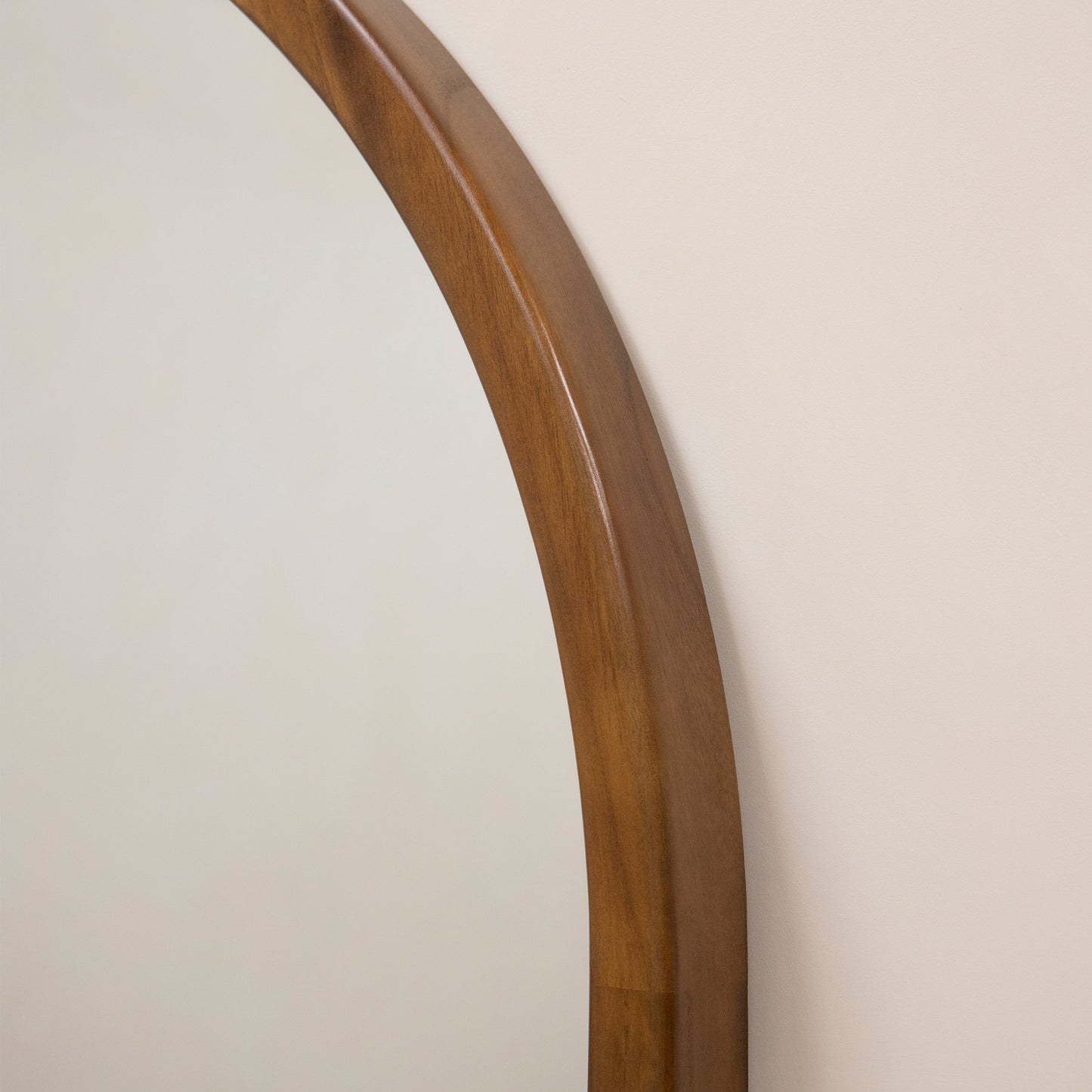 Tamara - Miroir en noyer arqué extra large pleine longueur 190cm x 110cm