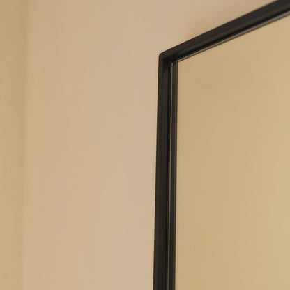 Theo - Miroir Métallique Noir Extra Large Pleine Longueur 180cm x 100cm