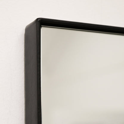 Theo - Miroir Mural Rectangulaire Métal Noir 90cm x 60cm