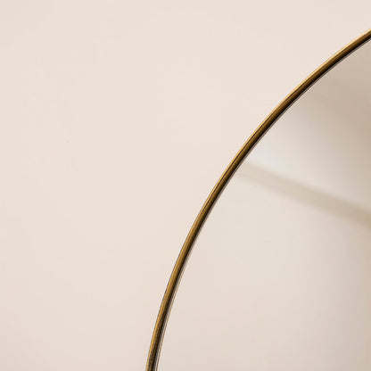 Theo - Miroir Métallique Grand Arqué Pleine Longueur Or 180cm x 90cm