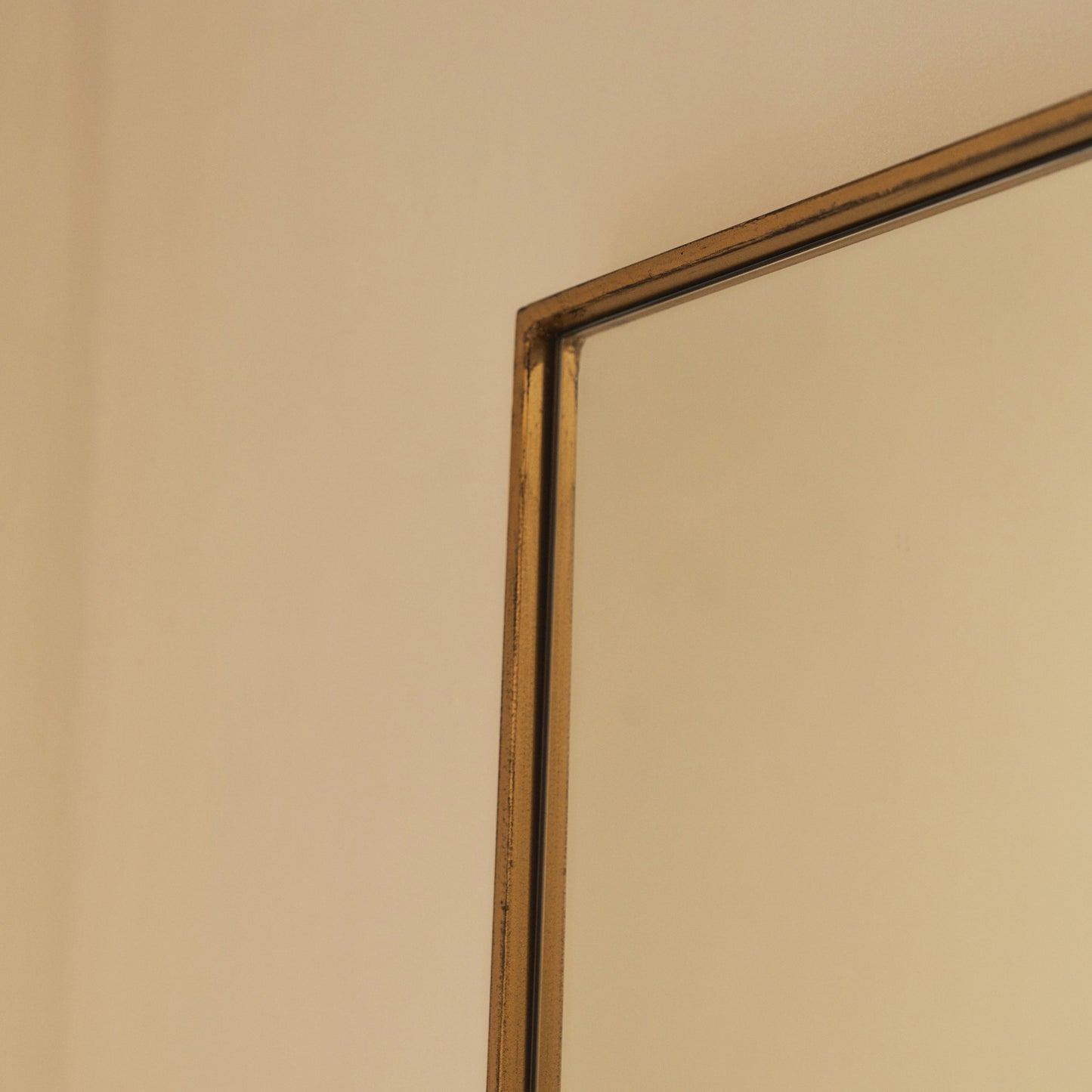 Theo - Miroir Métallique Rectangulaire Extra Large Pleine Longueur 190cm x 120cm Or