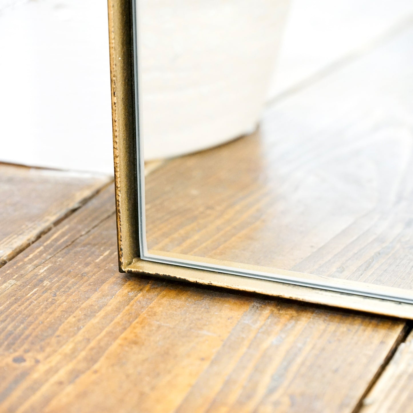 Theo - Miroir Métallique Grand Arqué Pleine Longueur 160cm x 50cm Or