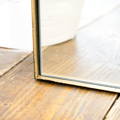 Theo - Miroir Métallique Grand Arqué Pleine Longueur 160cm x 50cm Or