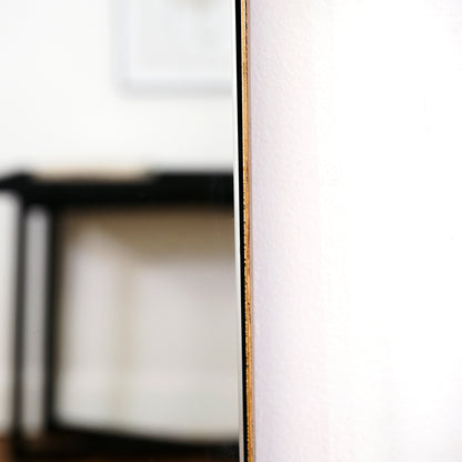 Theo - Miroir Métallique Grand Arqué Pleine Longueur 160cm x 50cm Or