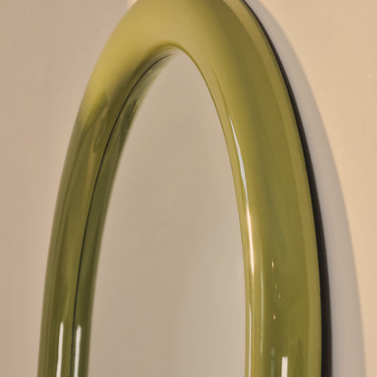 Obsidienne - Miroir Extra Large Arqué Olive Brillant Pleine Longueur 200cm x 120cm