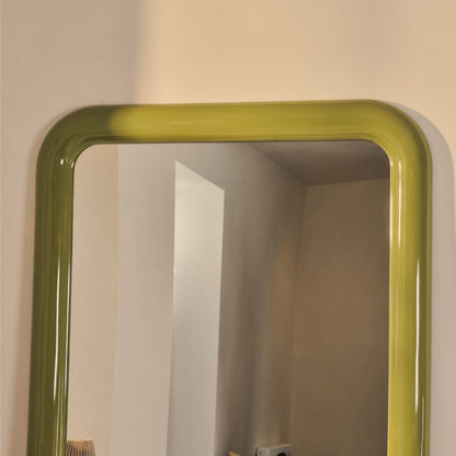 Obsidienne - Miroir Rectangulaire Pleine Longueur Olive Brillant Extra Large 200cm x 120cm