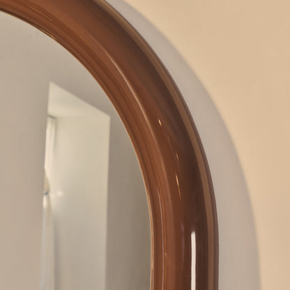 Obsidienne - Miroir Extra Large Arqué Pleine Longueur Chocolat Brillant 200cm x 120cm