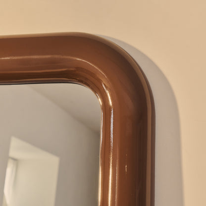 Obsidienne - Miroir Rectangulaire Pleine Longueur Extra Large 200cm x 120cm Finition Chocolat Brillant