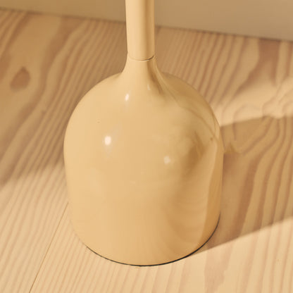 Esme - Lampadaire Beige à Abat-jour Gloss en Coquille Inversée