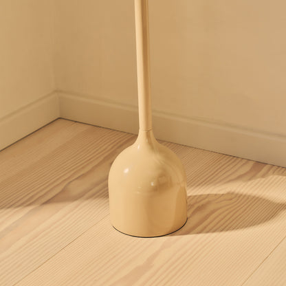 Esme - Lampadaire Beige à Abat-jour Gloss en Coquille Inversée