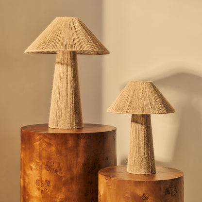 Erba - Lampe de table à abat-jour en jute Coolie