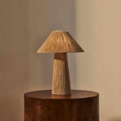 Erba - Lampe de table à abat-jour en jute Coolie