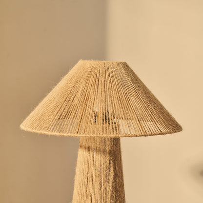 Erba - Lampe de Table Large avec Abat-jour en Corde de Jute Coolie