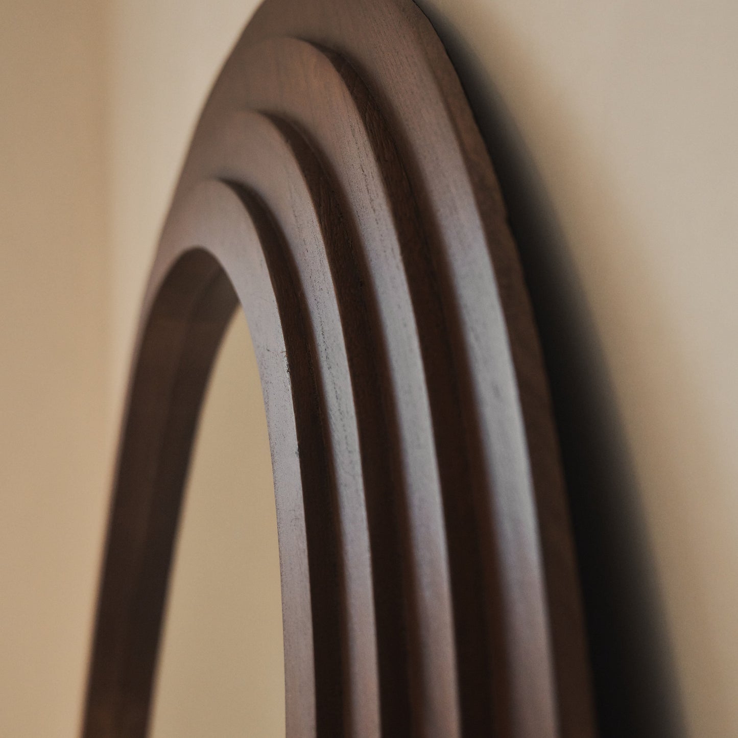 Luciana - Miroir Extra Large Pleine Longueur Bois Foncé Irregular 200cm x 115cm