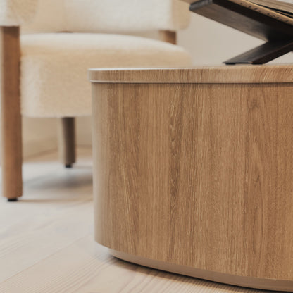 Arlo - Table basse extra large irrégulière en bois lavé
