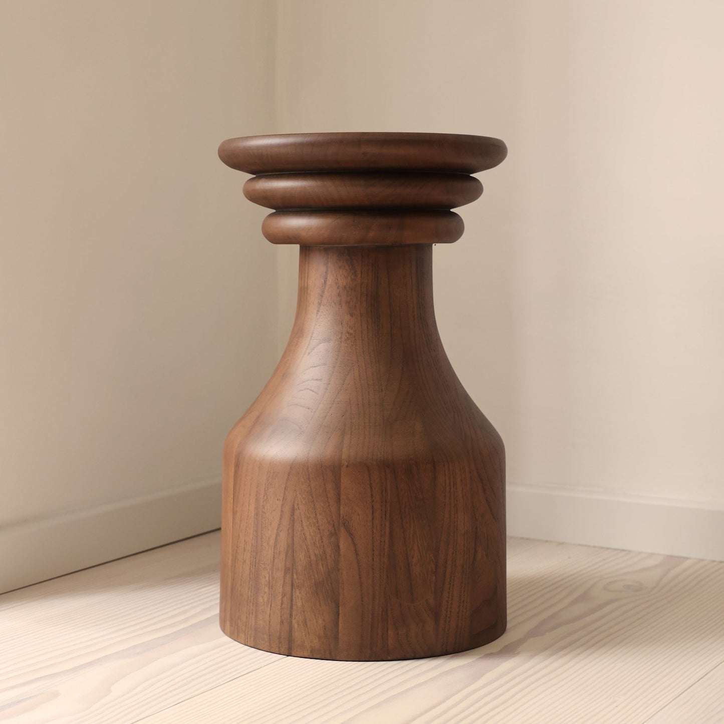 Oribi - Table d'appoint rétro en bois foncé