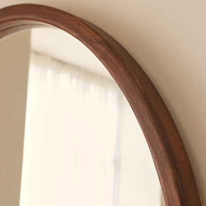 Arden - Miroir en bois foncé plein pied arche 175cm x 95cm