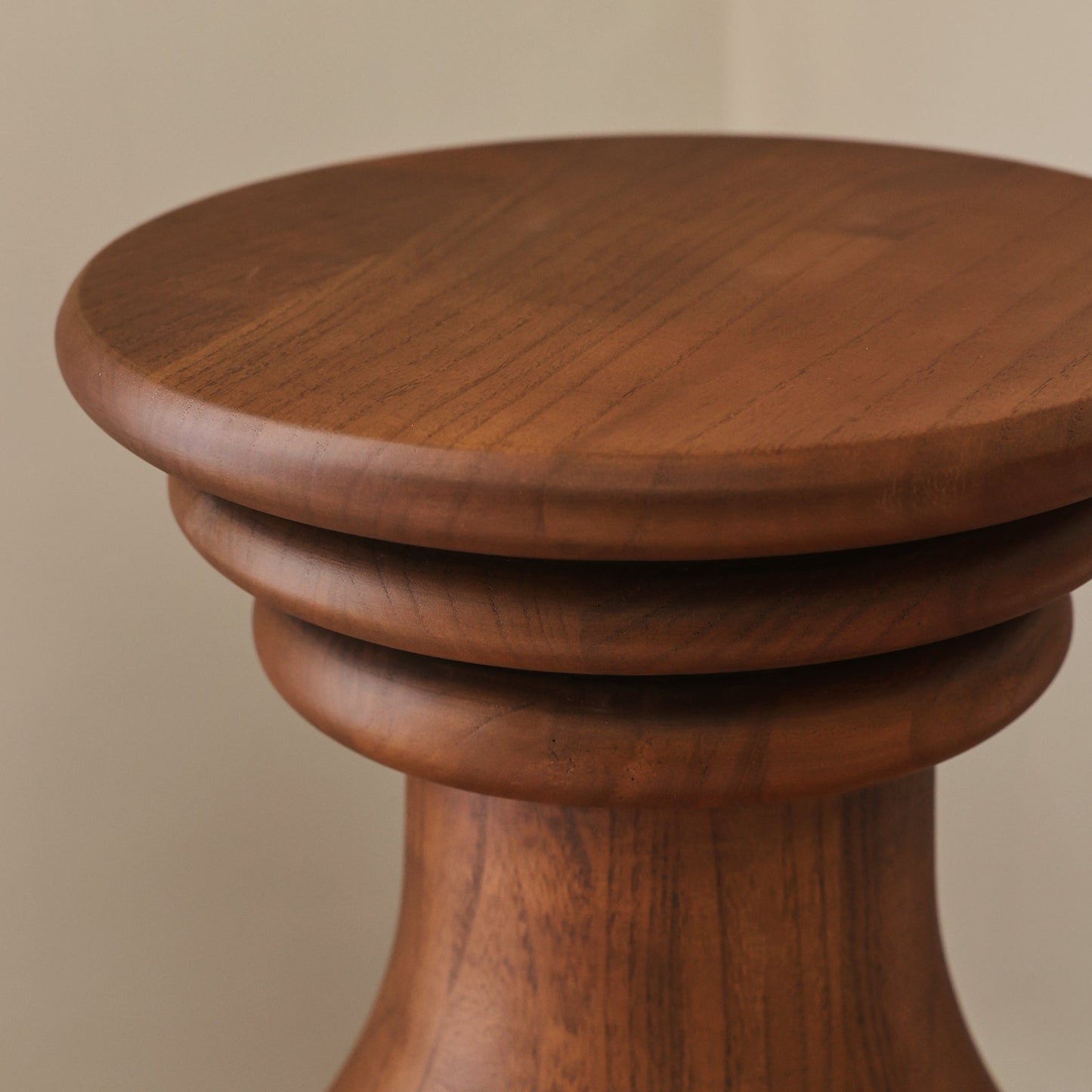 Oribi - Table d'appoint rétro en bois foncé