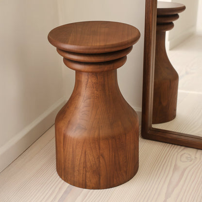 Oribi - Table d'appoint rétro en bois foncé
