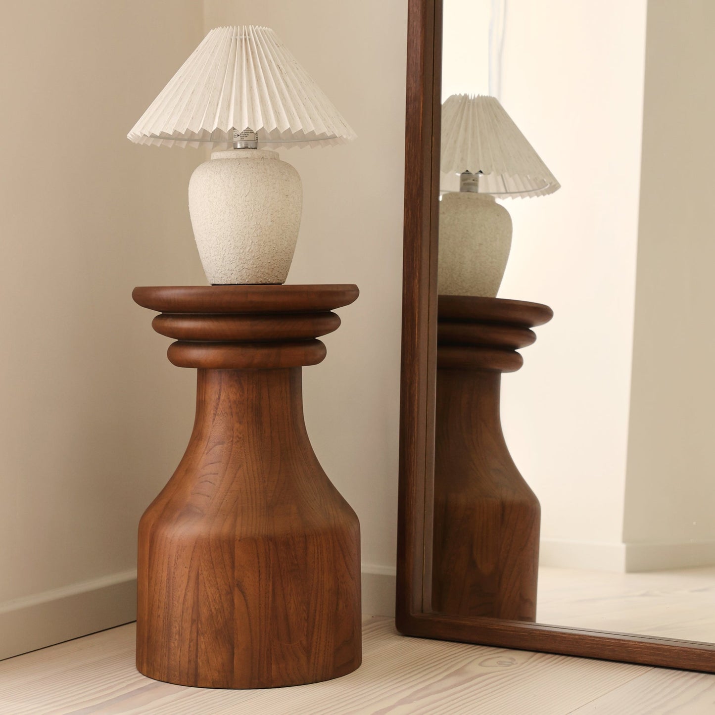 Oribi - Table d'appoint rétro en bois foncé