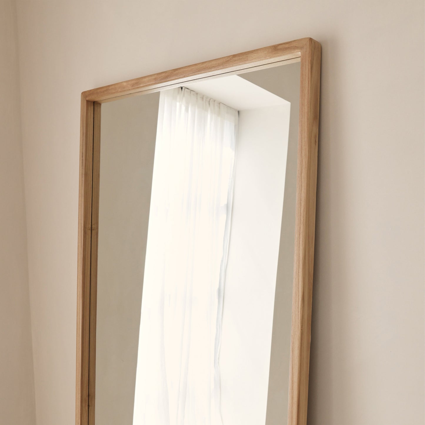 Arden - Miroir en bois clair pleine longueur 180cm x 80cm