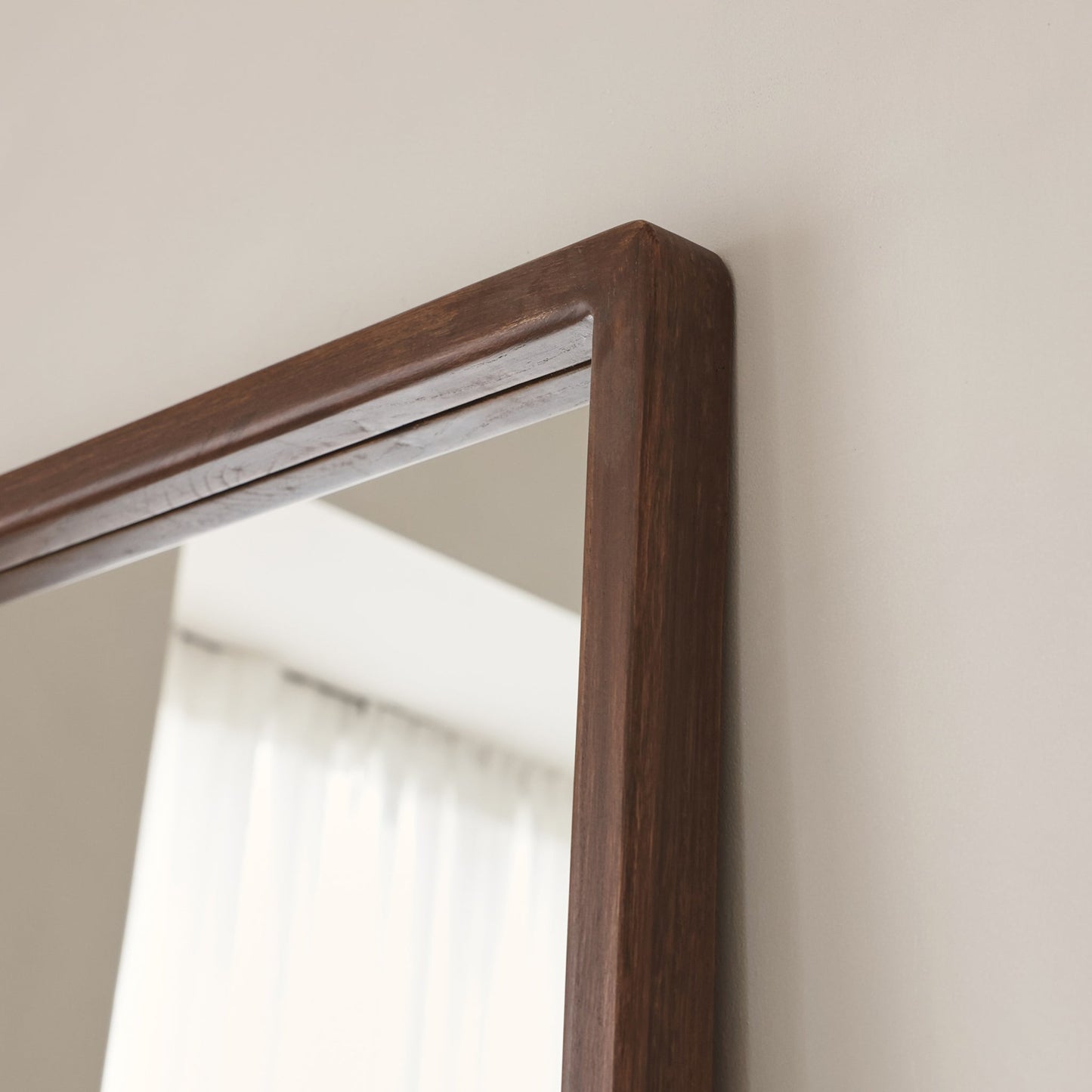 Arden - Miroir en bois foncé pleine longueur 180 cm x 80 cm