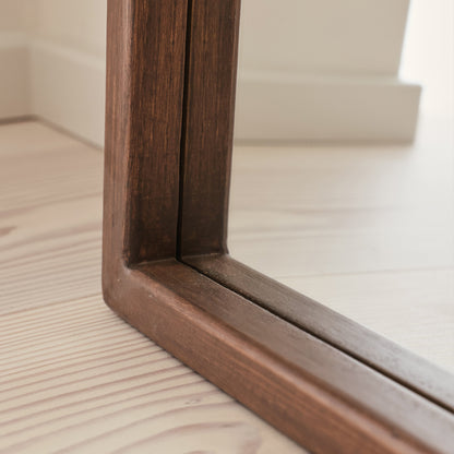 Arden - Miroir en bois foncé pleine longueur 180 cm x 80 cm
