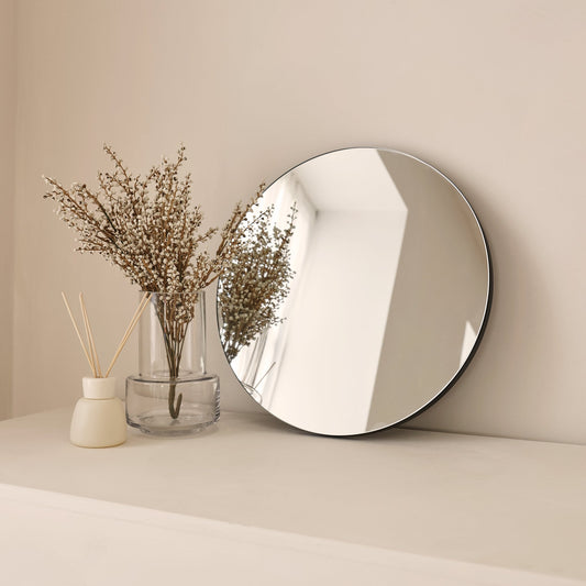 Edge - Miroir Mural Rond Sans Cadre 40cm x 40cm