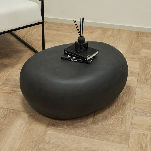 Zola - Table basse galet onyx minimaliste grande