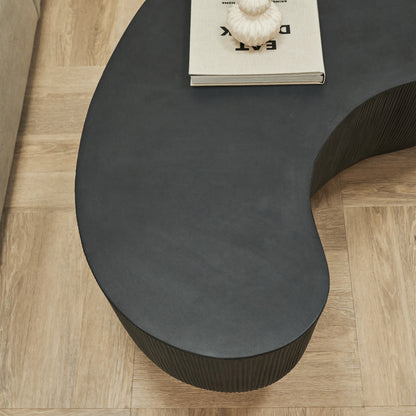 Leonardo - Grande Table Basse Minimaliste Forme Onyx