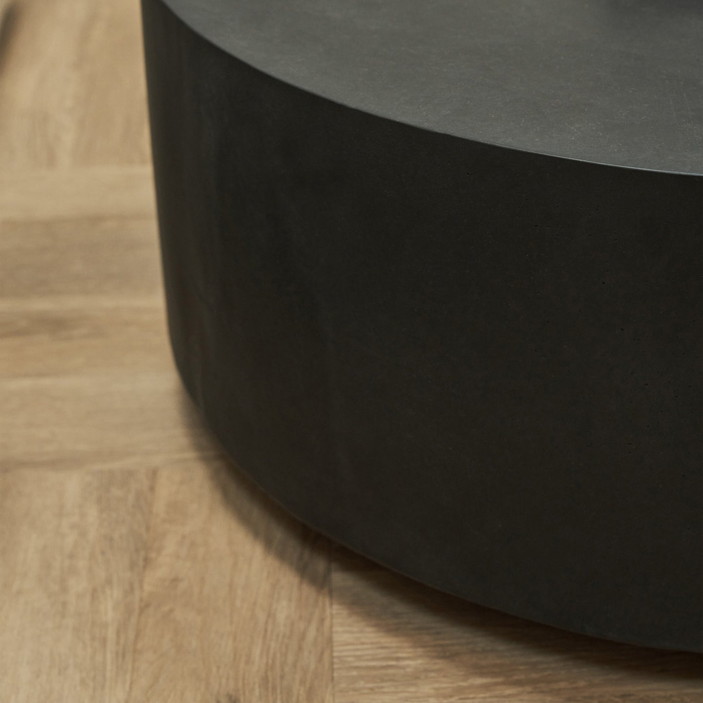 Angelo - Table Basse Ronde Minimaliste Onyx Grande