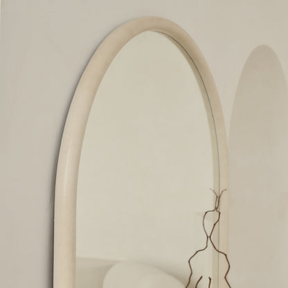 Amora - Miroir en béton extra grand, plein pied, arche, 190 cm x 100 cm