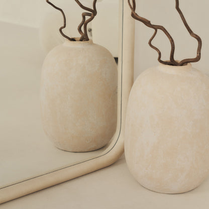 Amora - Miroir en béton extra grand, plein pied, arche, 190 cm x 100 cm