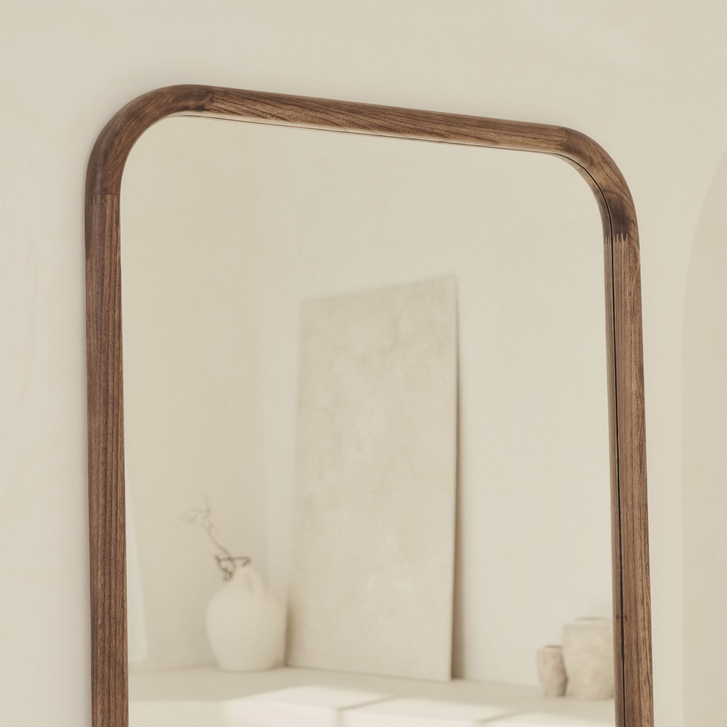 Amora - Grand miroir rectangulaire pleine longueur en bois chaud 180cm x 90cm
