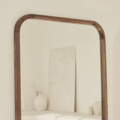 Amora - Grand miroir rectangulaire pleine longueur en bois chaud 180cm x 90cm